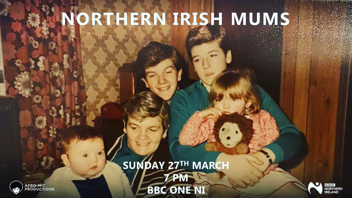 AfroMicPro's tweet photo. Join us as we celebrate the mothers of Northern Ireland, this Mothers Day.
Northern Irish Mums
Sunday 7pm
BBC One NI
#AfroMic #Motherhood #MothersDays #BBCOneNI #CelebratingMothers https://t.co/2tctX3tFGb