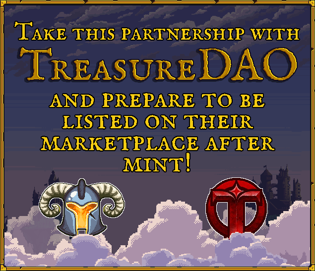 Treasure_DAO's tweet photo. 🚨 @SmithyDAO is partnering with Treasure 🚨 

With just 7 days until mint, an interactive world is coming to life!

$MAGIC will flow through each and every NFT and they'll be available to trade on the Treasure Marketplace.

You won't want to miss this adventure! https://t.co/TYaSKDpKnk