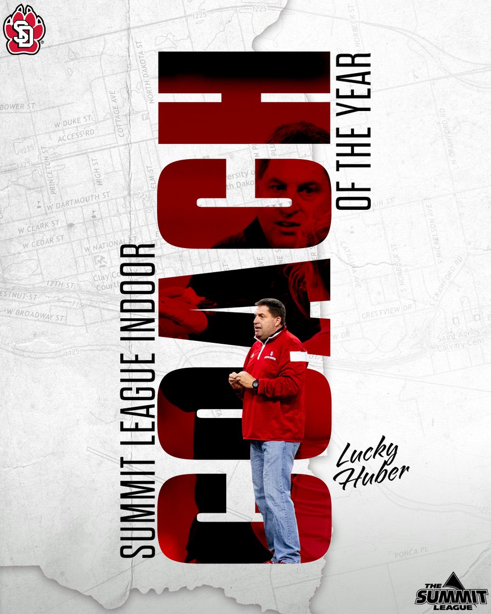 The Summit's Coach of the Year. 👏

📰: Yote.us/3wC1CqE

#GoYotes x #WeAreSouthDakota  🐾