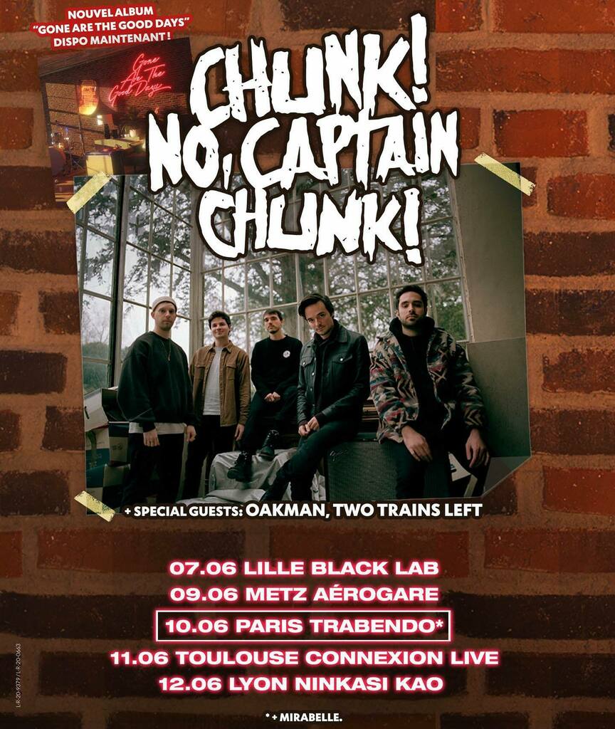 France! 🇫🇷 Ça fait un bail! Venez guincher avec nous et les potes de @oakmanband , @twotrainsleft et @mirabelle.band 💃🏻🕺🏻🤘🏻