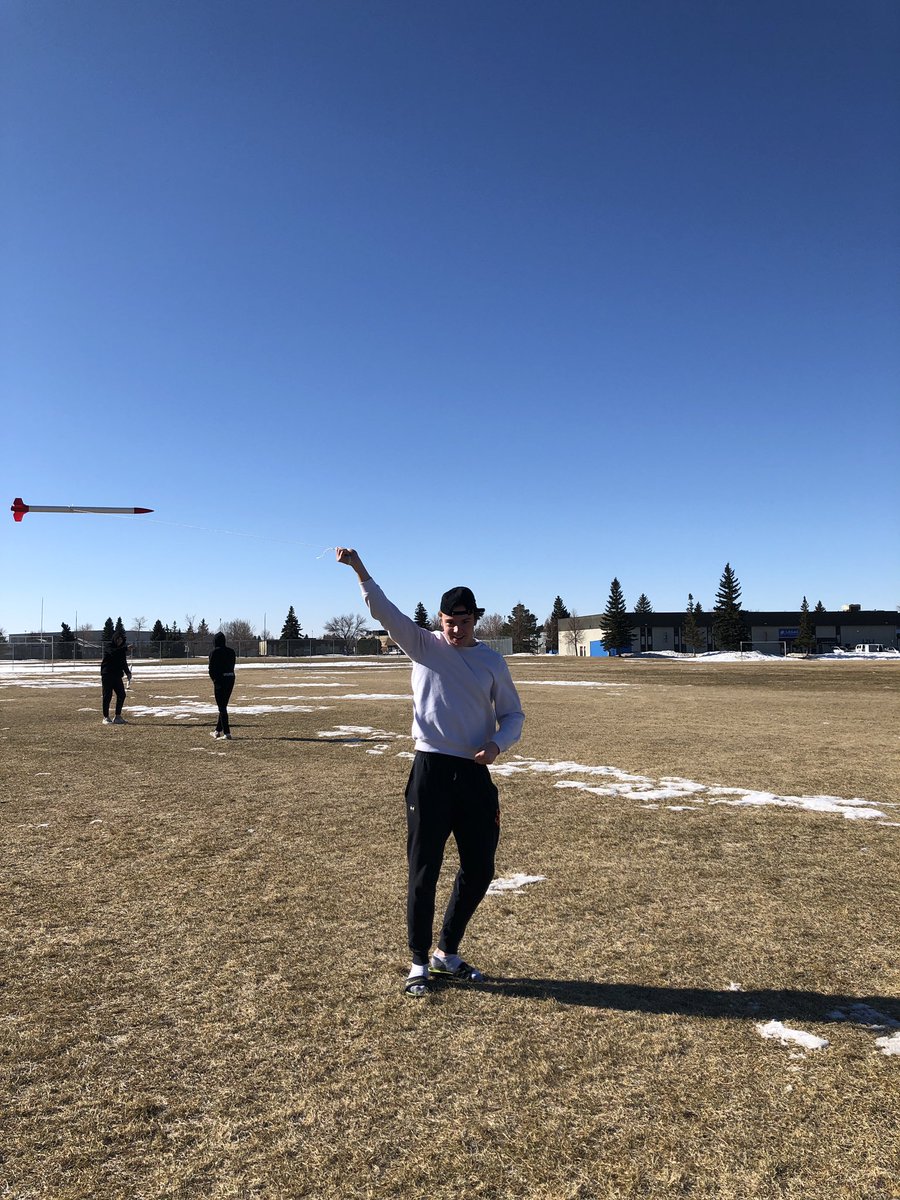 HSAatBJM's tweet photo. Getting ready to rock-et &amp; roll!  These fantastic physics students were busy doing weights, measures &amp; stability testing today for next week’s mega launch! Can’t wait to spend time with  the amazing Hub City RC club members at the site! #yxescience #countdown https://t.co/EQ93HlKAhO