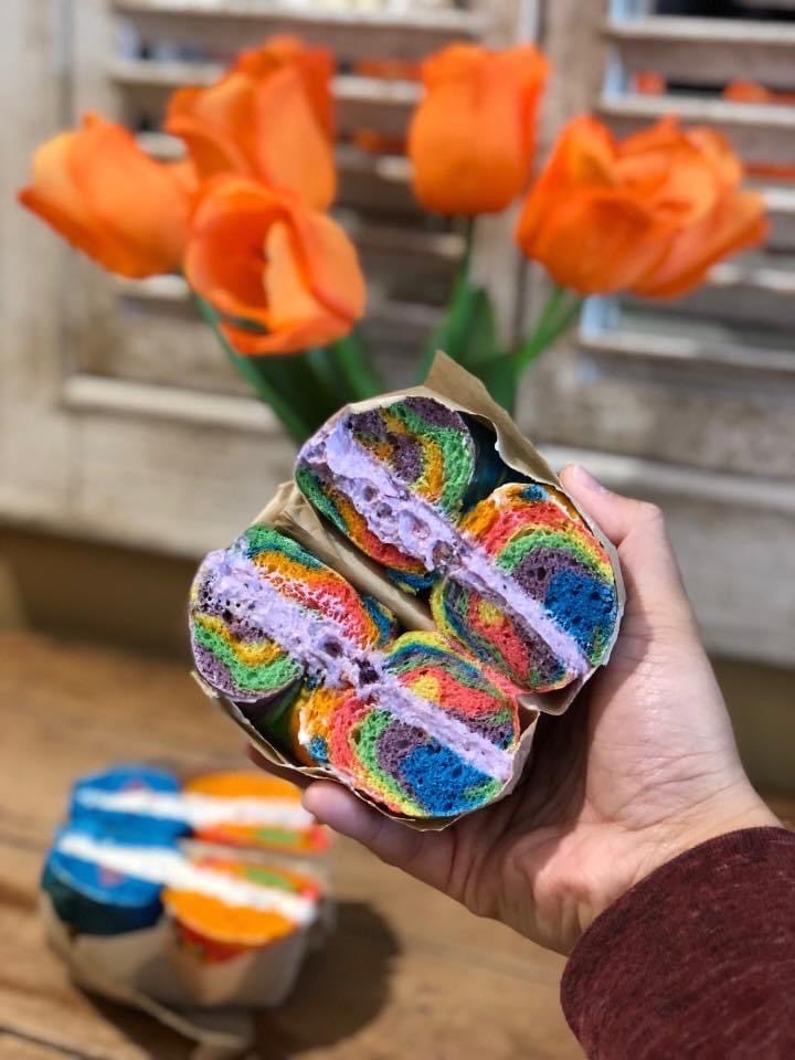 Tie-Dye Bagels Are Back!✌️Come Celebrate Our 6 Year Anniversary With Us! Available Saturday, March 26th Only! Bagel Love..❤️