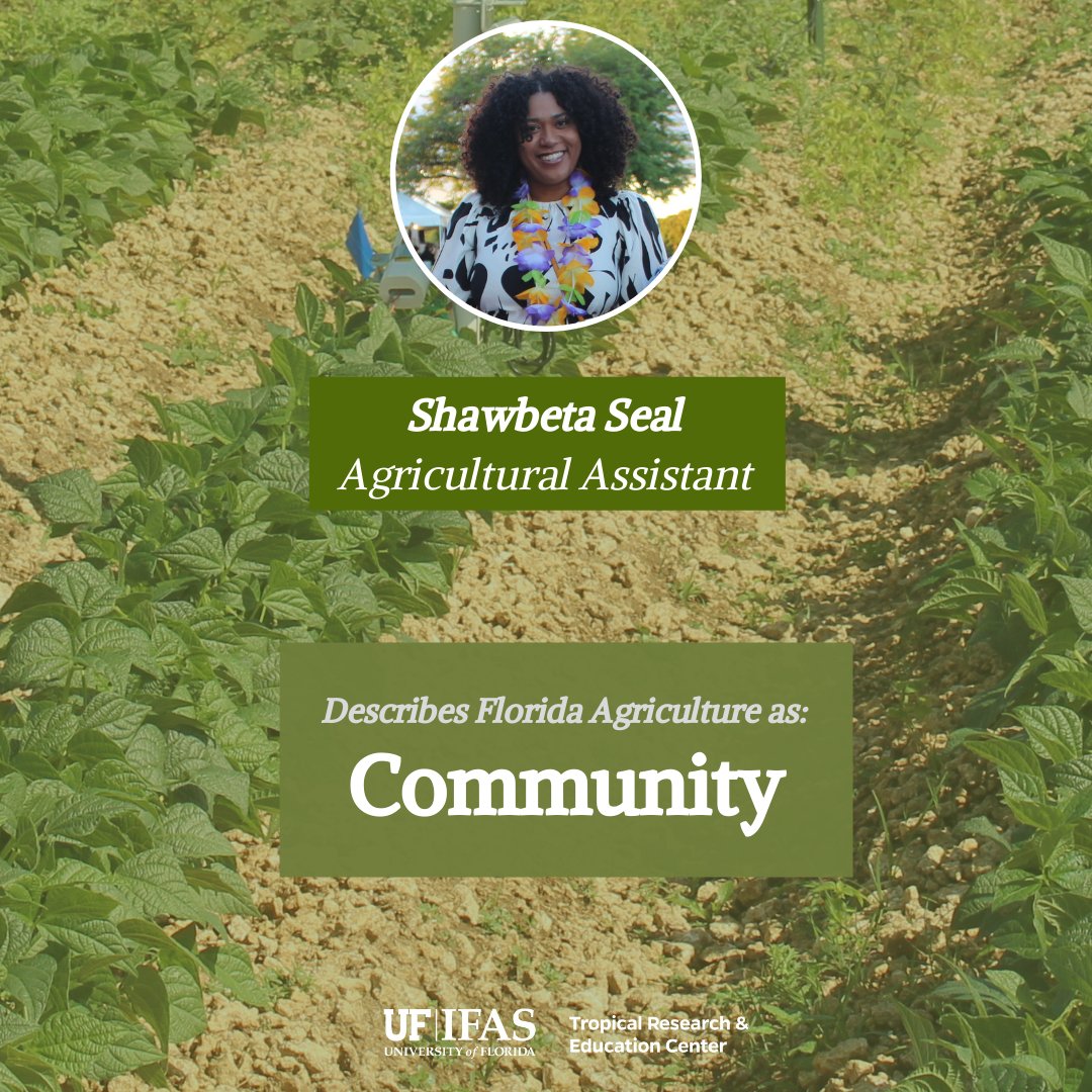 UFTropical's tweet photo. On the last day of #AgWeek22 we want to highlight how some members of our #ONETREC family describe agriculture. https://t.co/ZfT56RHEeM
