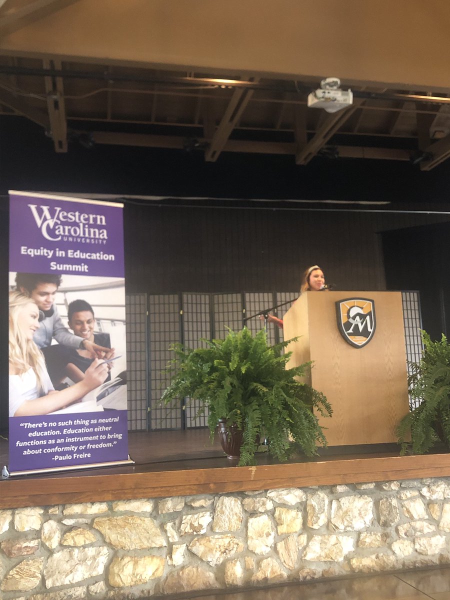 Language policing is a part of global history, colonialism, and oppression. 

English language learners centers English— so I used culturally linguistically diverse students.  

<a href="/LoidalyMarie/">Dr. Loidaly González-Rosario</a> on Linguistic Justice @wcu_ceap #WCU_EquitySummit