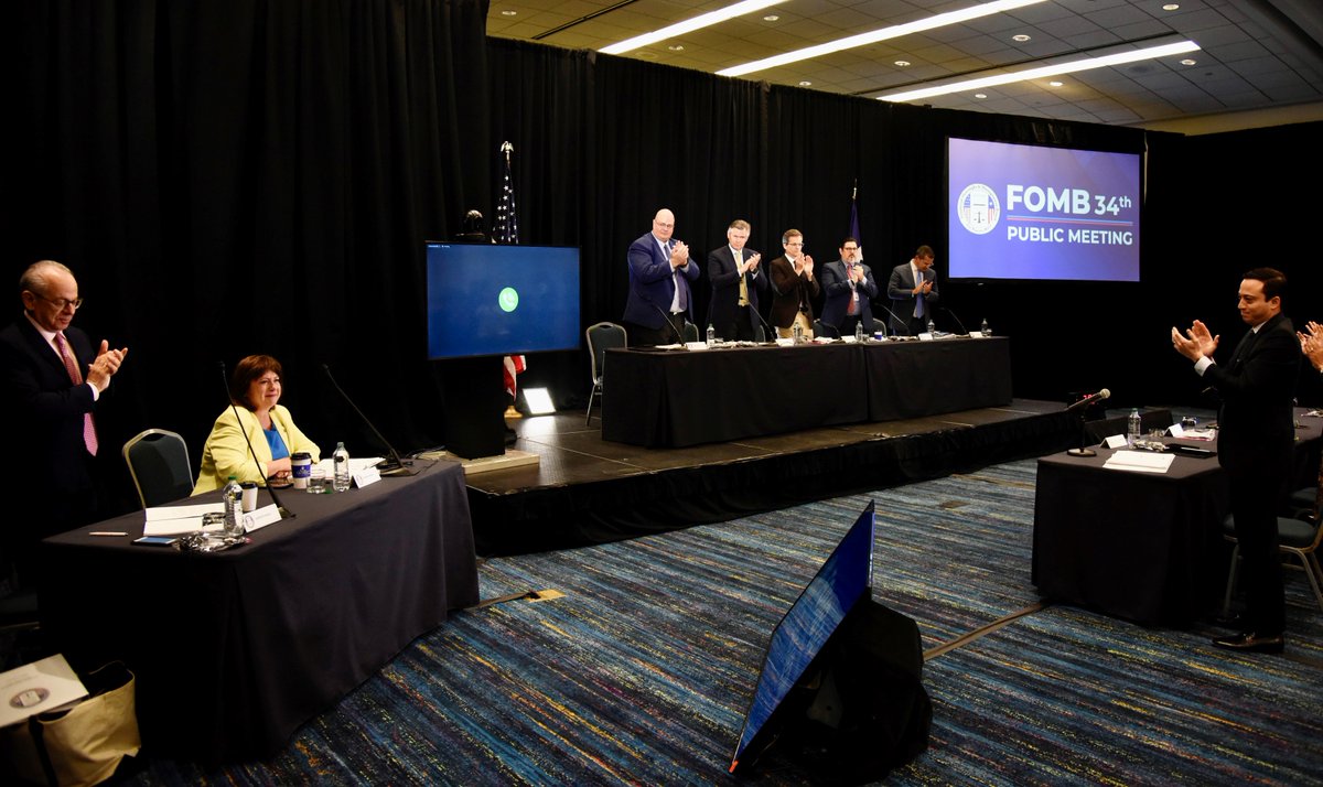 FOMBPR's tweet photo. 📷 @njaresko at her final #FOMBPublicMeeting. Thank you, Natalie, for your commitment to the people of Puerto Rico. https://t.co/7mfuXaHjfz