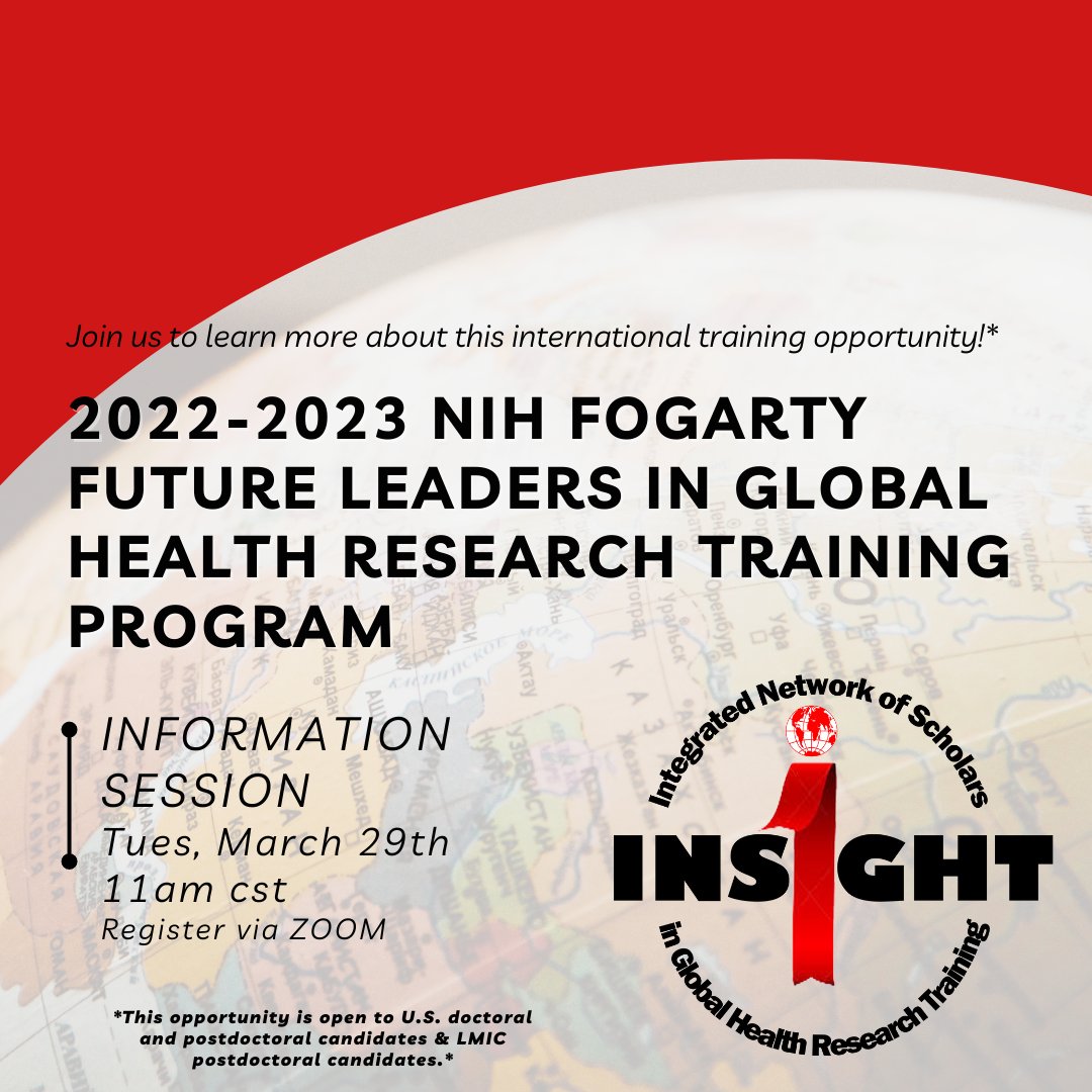 Interested in learning more about the INSIGHT opportunity? Join us for an information session Tuesday, March 29th at 11 am CST to hear from Consortium leaders on program specifics, how to apply, and more! 
Register to attend here: uab.zoom.us/.../tZEsdOuvqz…