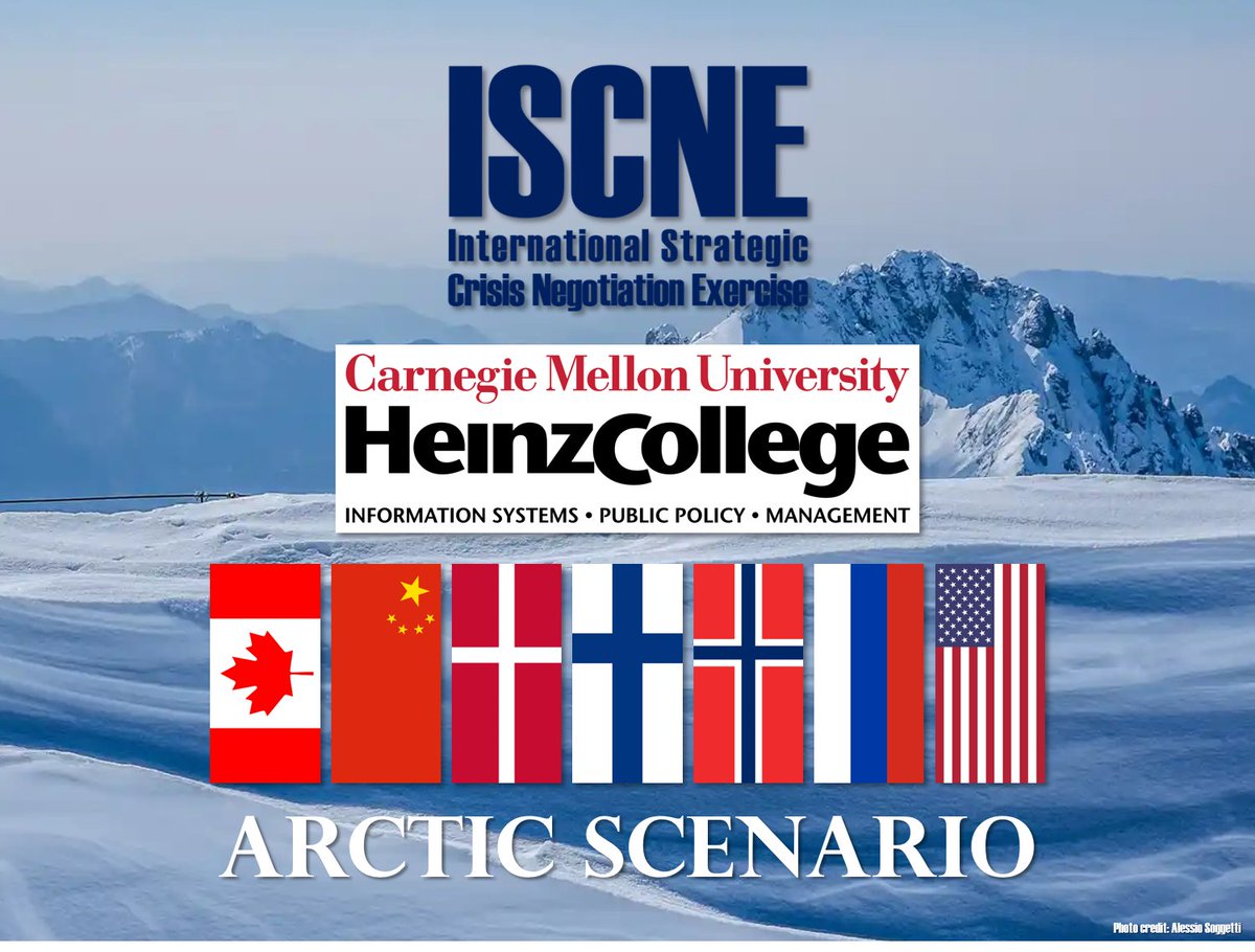Heinz College at CMU (@heinzcollege) on Twitter photo Welcoming <a href="/ISCNE_USAWC/">Int'l Strategic Crisis Negotiation Exercise</a> this weekend at <a href="/HeinzCollege/">Heinz College at CMU</a>
#ISCNE #USAWC #IntelligentAction Welcoming <a href="/ISCNE_USAWC/">Int'l Strategic Crisis Negotiation Exercise</a> this weekend at <a href="/HeinzCollege/">Heinz College at CMU</a>
#ISCNE #USAWC #IntelligentAction