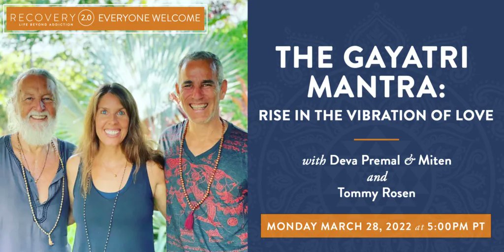 On Monday, March 28, at 5:00pm PT we are having a VERY SPECIAL online gathering with world-renowned devotional artists @DevaPremalMiten It's free and open for all. Let's rise in the vibration of love as we chant 108 cycles of the Gayatri Mantra. ❤️ buff.ly/3D3sXDs