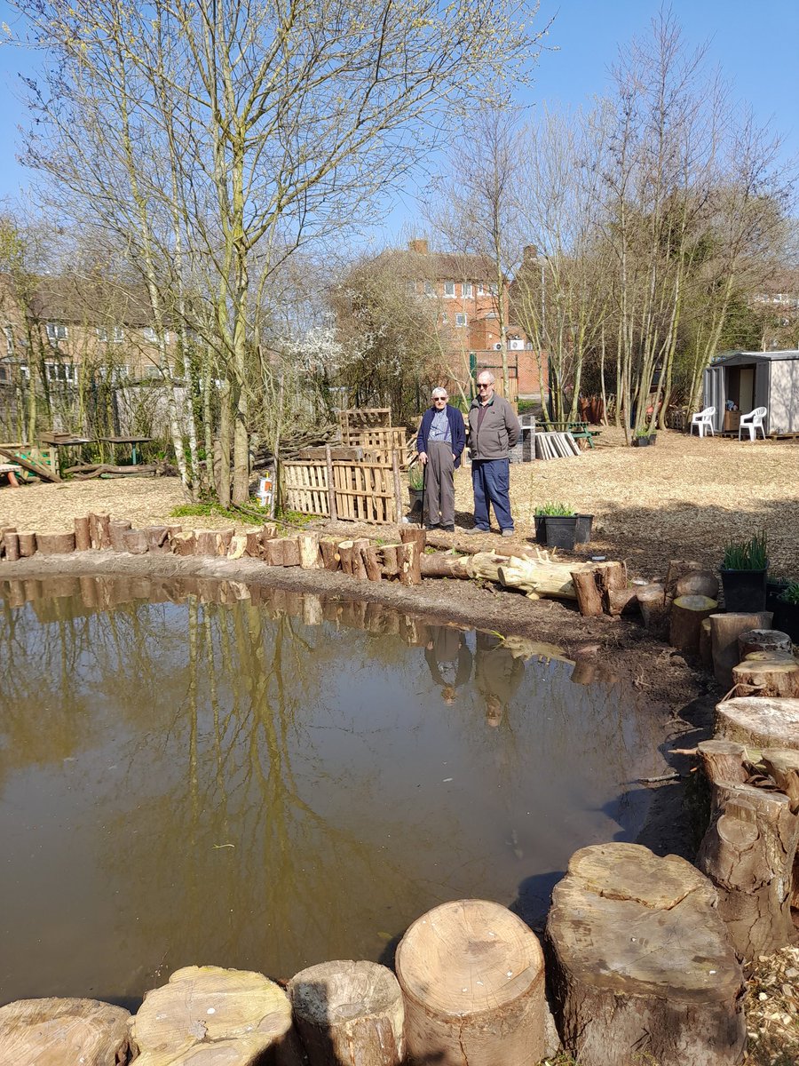 FriendsDrive's tweet image. Today, our friend Harry Hughes was finally able to visit the Woodland &amp;amp; Forestry Space after watching its development over the past 2yrs. Harry donated young fruit trees here and to @local_plot. Covid guidelines had prevented him visiting but today he gave us a glowing report.