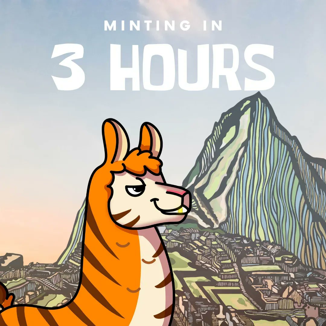 3 HOURS TO GO 🌞

CTL holders raffle GRAND PRIZE:

🥇1st place: An all expense paid trip to Bali for you and a friend!!! 🌴😎 Also, the 1-1 llama you design and name will be featured in the next season of Jake’s adventures! 🏆 #NFT #SolanaNFTs