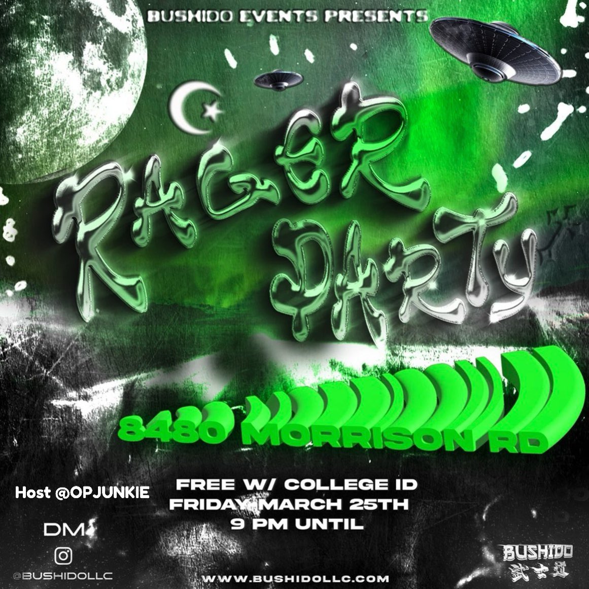 Bushidollc's tweet photo. The address is “8480 Morrison rd 70127” FREE w/ college ID !!

See you tonight ! https://t.co/2gd1PprrFW