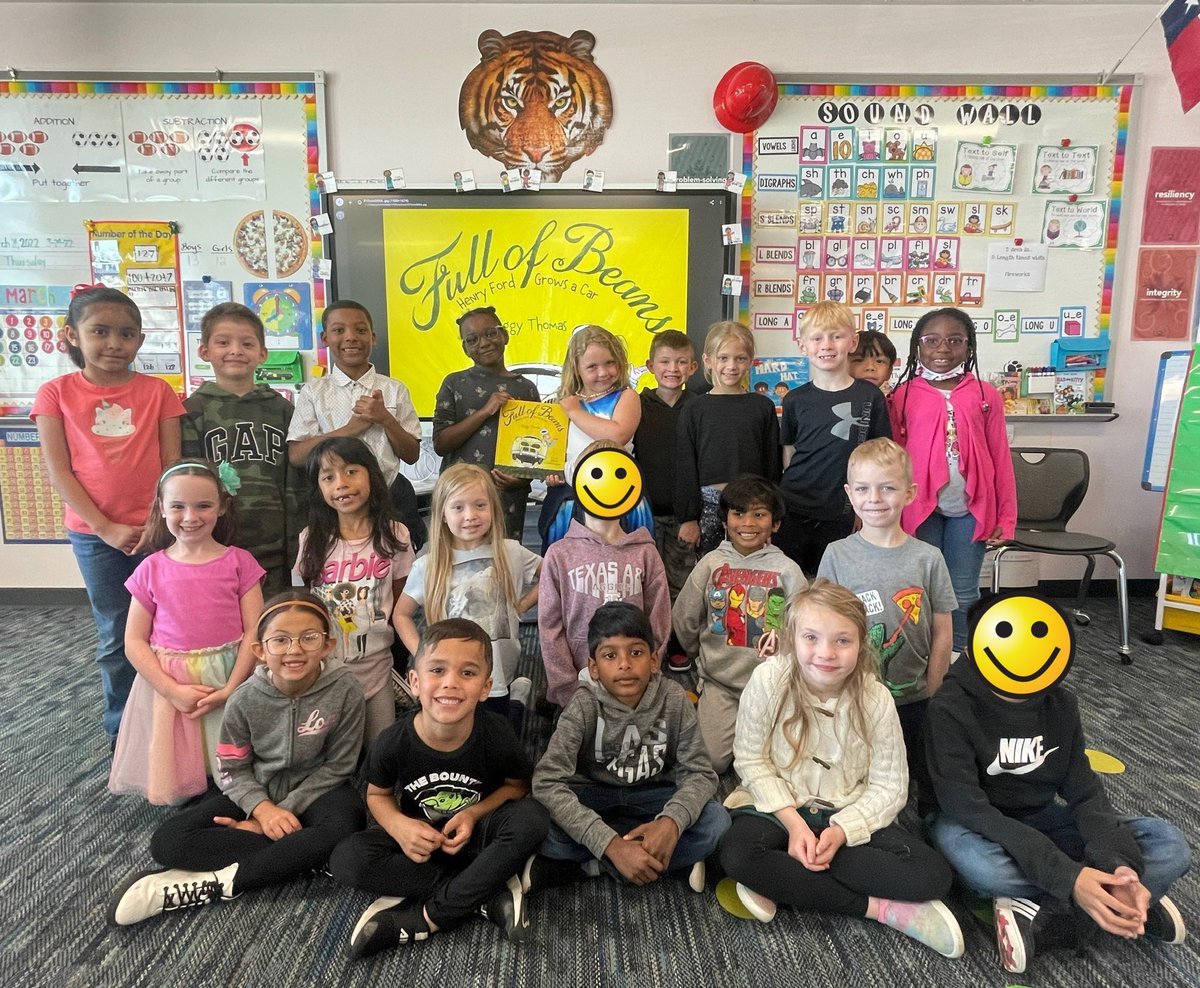 MarlaSonsel's tweet photo. Thank you @TexasFarmBureau for bringing Ag awareness into our classroom! We enjoyed reading π΅πππ ππ π±ππππ: π·ππππ’ π΅πππ πΆπππ π π π²ππ ππ’ πΏππππ’ ππππππ & learning about Fordβs soybean innovations. #ReadAgBooksTX @TISDGOES @TomballISD https://t.co/QEsJp86ELx