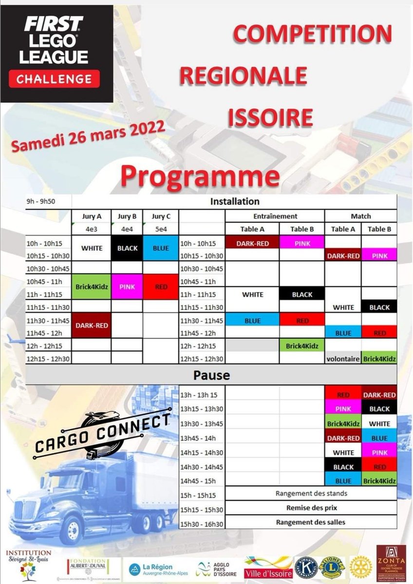 APELpuydedome's tweet photo. @firstlegoleague  à l' Institution Sévigné Saint-Louis @VilleIssoire est organisé la compétition régionale @auvergnerhalpes  samedi 26 mars 2022. 
L'événement est ouvert au public, venez encourager les jeunes 👏 @kiwanis @ZontaIntl @lionsclubs
@MontagneIssoire #Apel63 @acclermont https://t.co/4IC5sle6HS