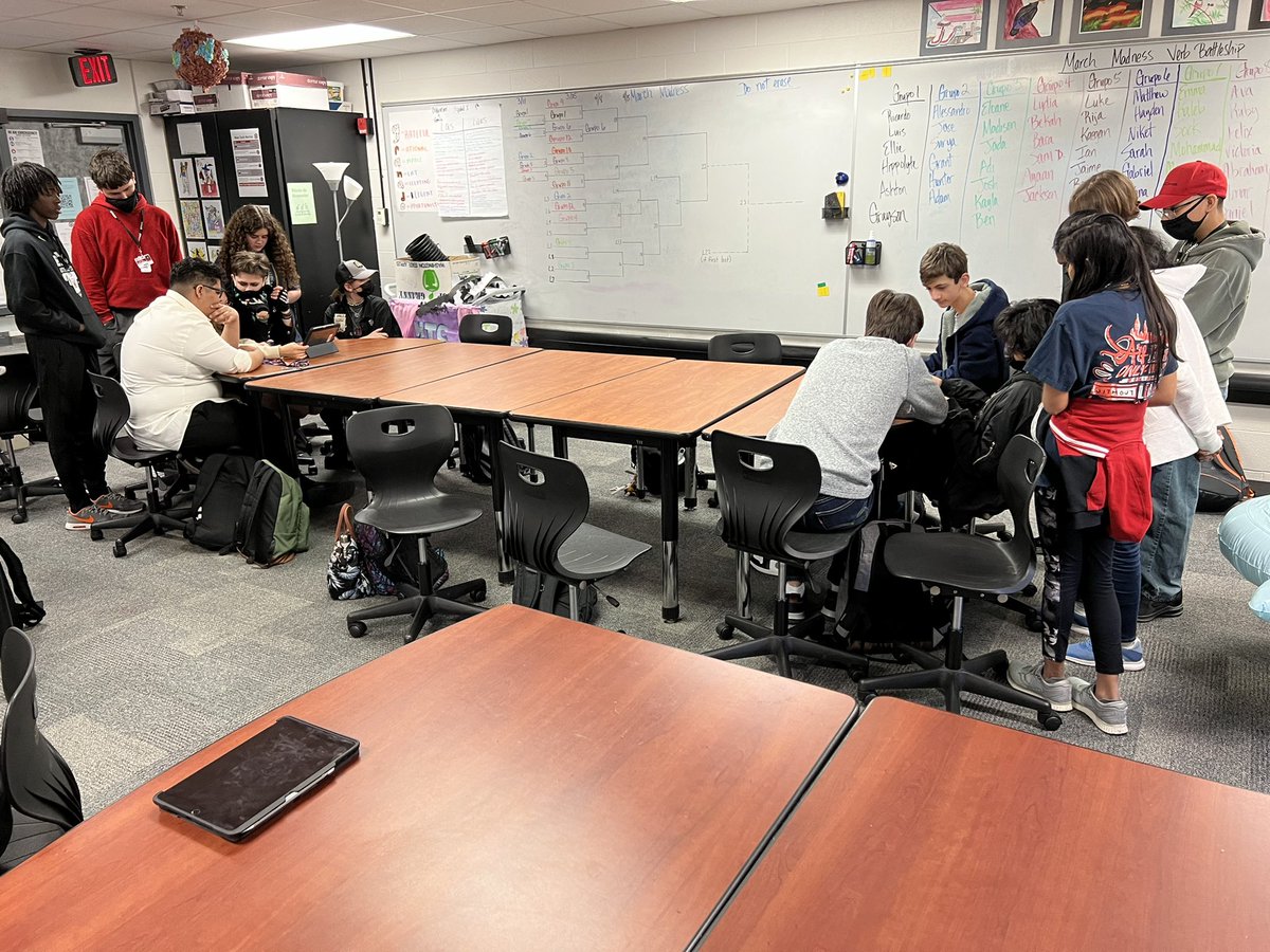 MarkGranado2's tweet photo. @NewTechCoppell learners practiced their verb conjugation using Battleship in Conjuguemos in the Spanish I &amp; 3 March Madness Tournament. #nthctribe https://t.co/Ezo46OSU4n