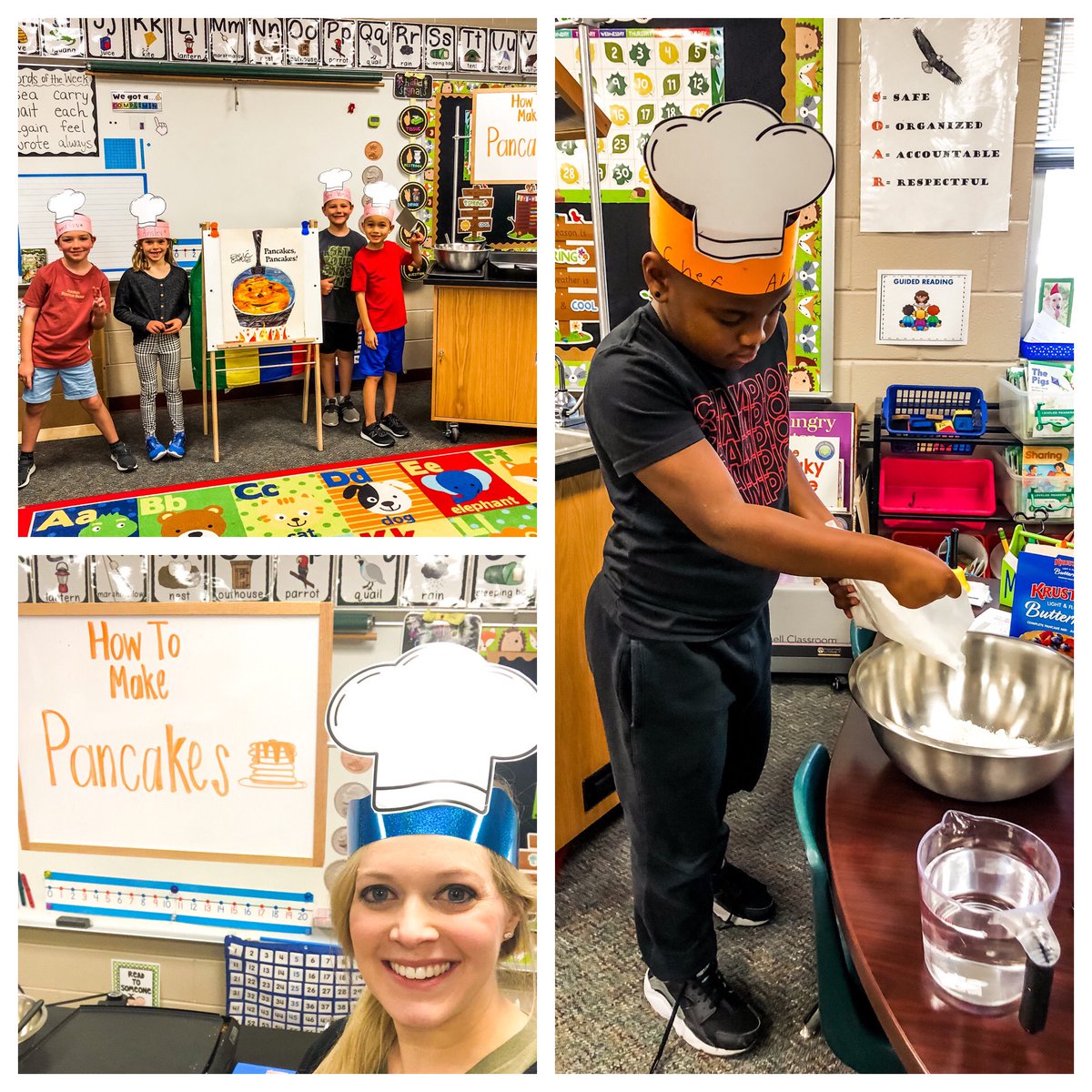 LindseyRieves's tweet photo. We turned up the heat today with our expository writing unit and made pancakes!!! The cooking cart was amazing and it was great to talk through each step! What a delicious way to end our week 😊🥞🍴 @HumbleISD_ESE #eseSOAR #readthinkwrite #everychildreads https://t.co/XUpPvy1OA6