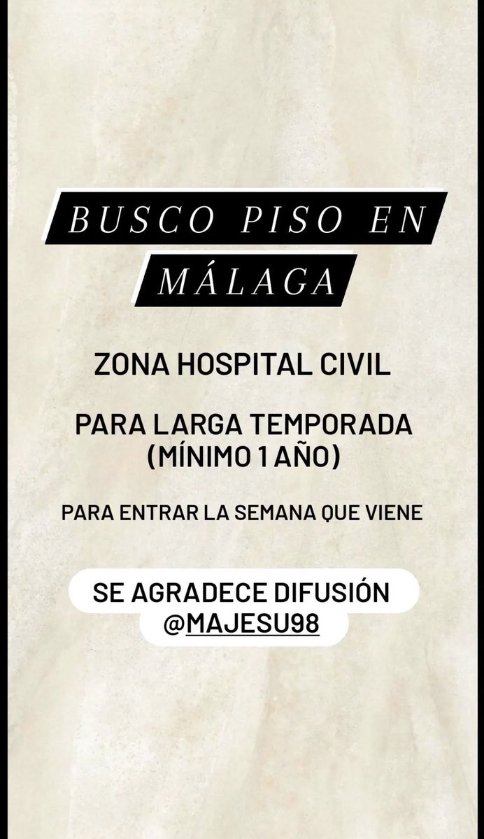 julixce_'s tweet photo. Niñes de Málaga ayudad a mi amiga @majesus98 a encontrar piso https://t.co/AvpzsfxRCi