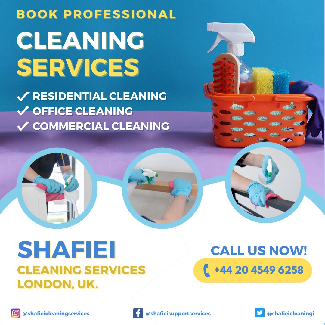 Shafiei Cleaning Services London, UK. (ShafieiCleaning) / Twitter