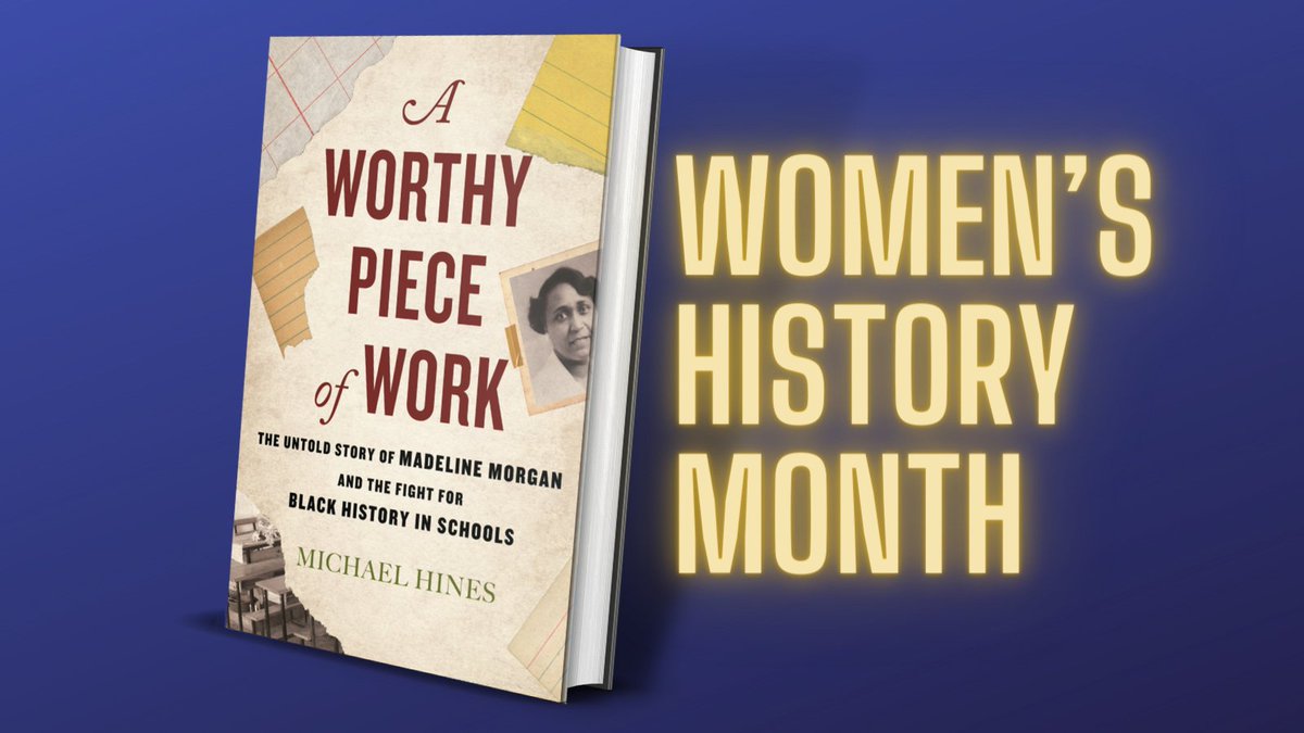 COMING OUT THIS MAY!

“Madeline Morgan’s demand that #BlackHistory receive a place in the school curriculum continues to hold relevance today, almost a century after she began teaching.”—<a href="/hines_historic/">Michael Hines</a> #WomensHistoryMonth #TeachTruth beacon.org/A-Worthy-Piece…