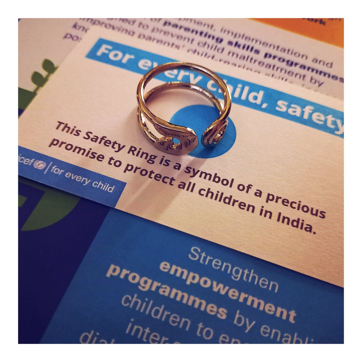 me_Jahanvi's tweet photo. Glad to be a part of @UNICEFIndia, @UNICEF 💙

Around 3 years ago, I came across some children and their stories in Bangalore which made me realize the importance of a peaceful &amp; protected childhood. That's when it all started :) 

#UNICEF #UNICEFActNow #UnitedNations #safetyring https://t.co/iVCX8FdKwV