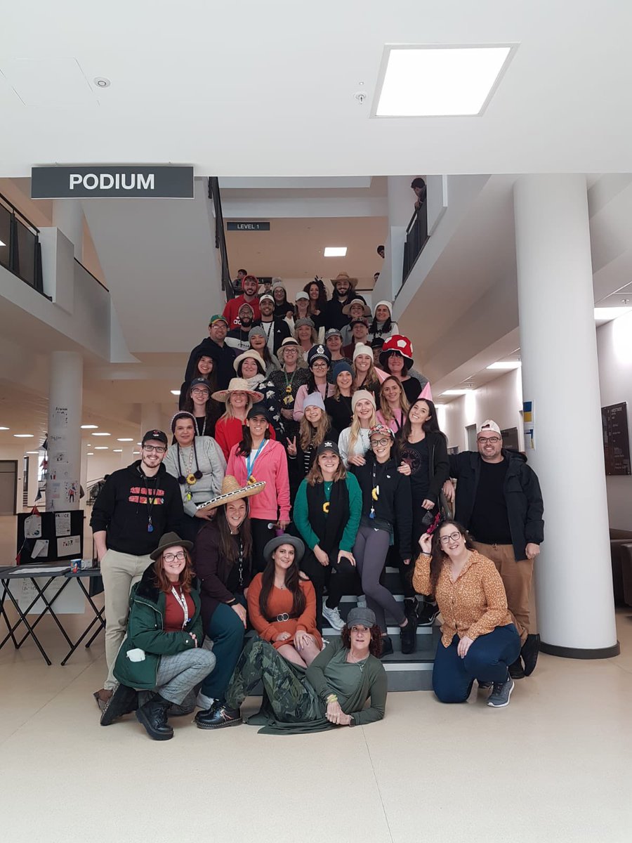WestsideGib's tweet photo. Westside Staff having far too much fun on #WearAHatDay https://t.co/ef4FnKXtdz