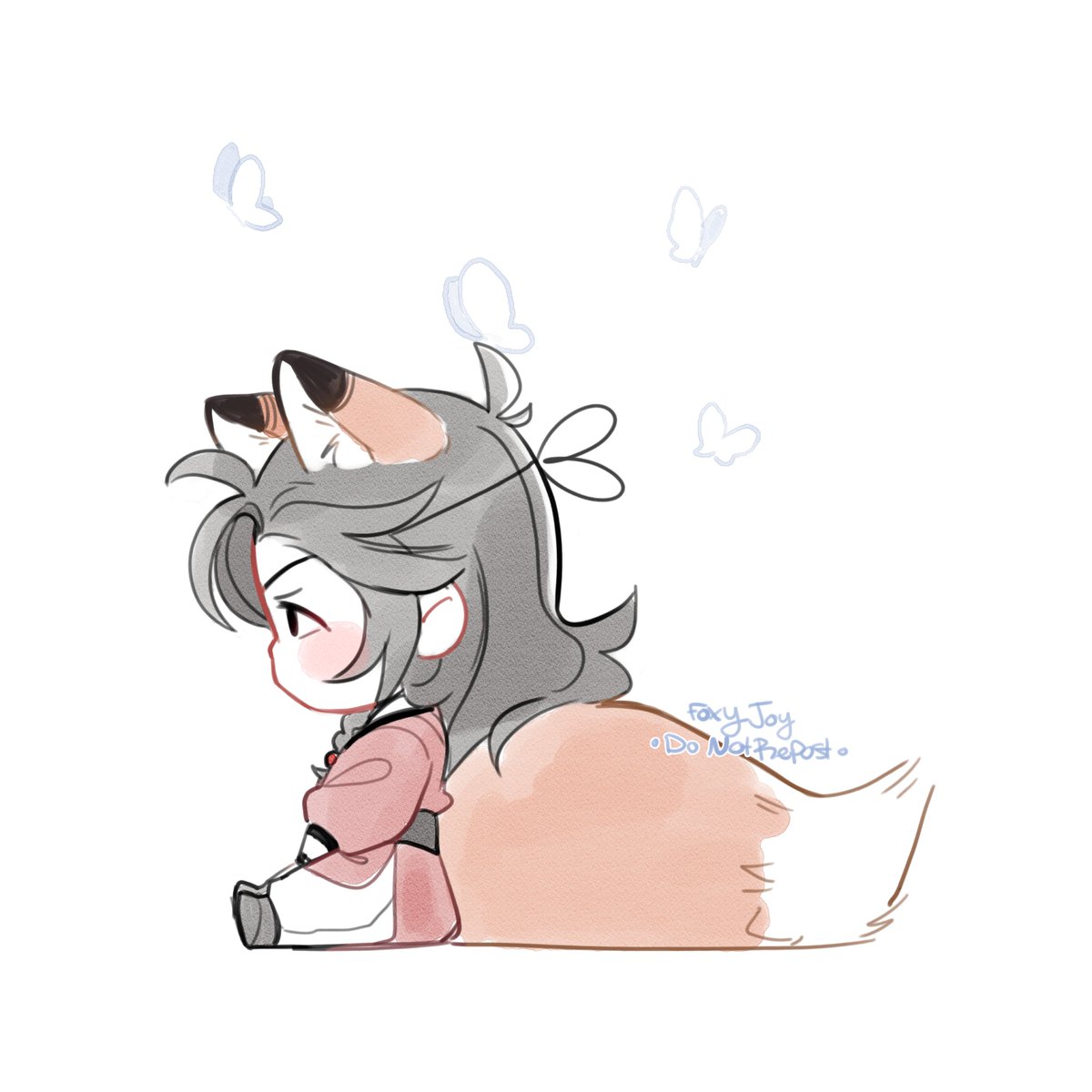 「🦊🦋
#TGCF #天官赐福 」|FoxyJoy 🦊🌸のイラスト