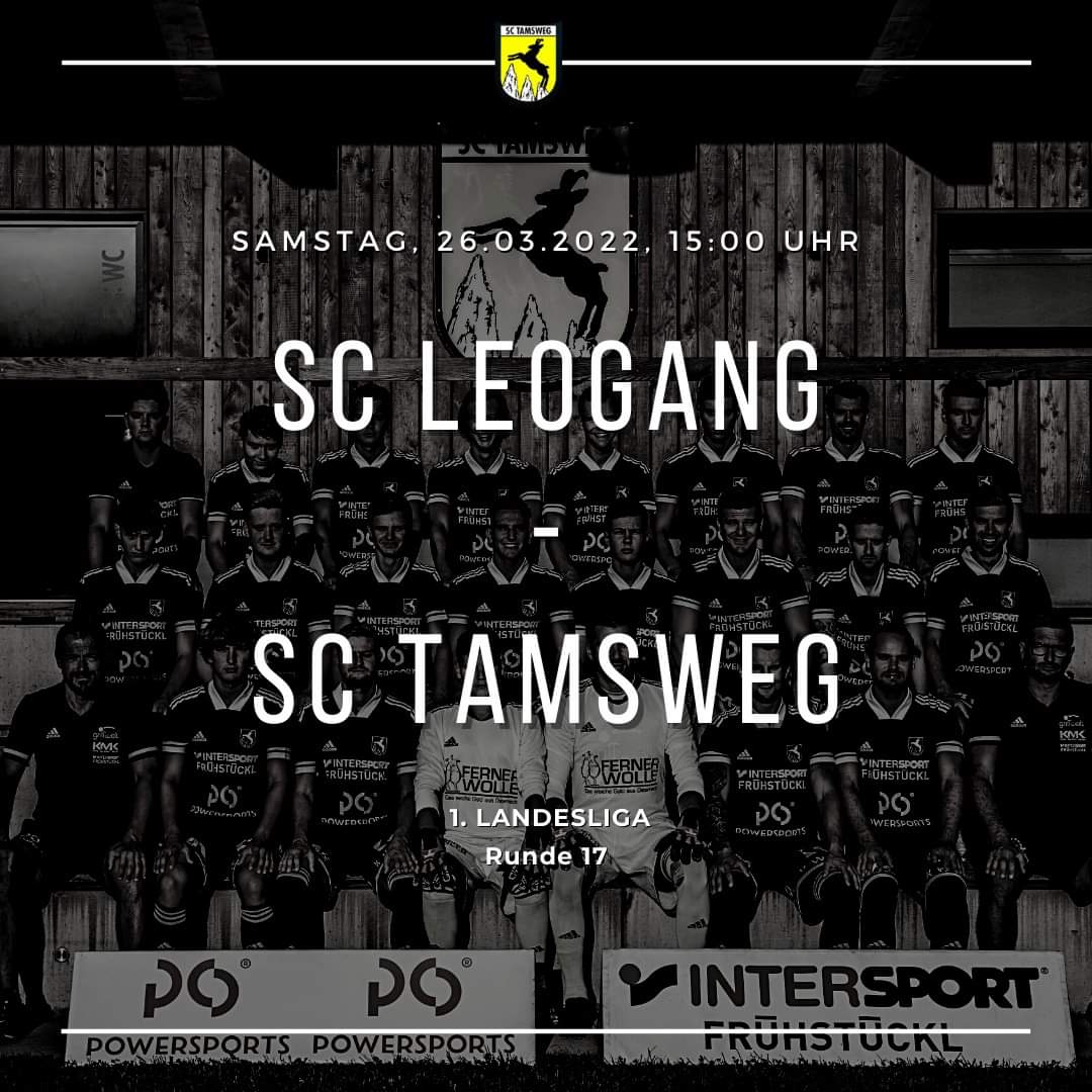 Morgen ist der Start in die Rückrunde der 1. Landesliga. In Runde 17 treffen wir auswärts auf den SC Leogang

Die Juniors spielen um 12:45 Uhr und die KM um 15:00 Uhr im Steinbergstadion. Wir haben von den Gastgebern gehört, das es trotz Senfmangels Bosna geben wird 😉