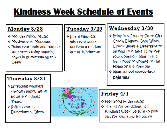 Kindness Week March 28-April 1