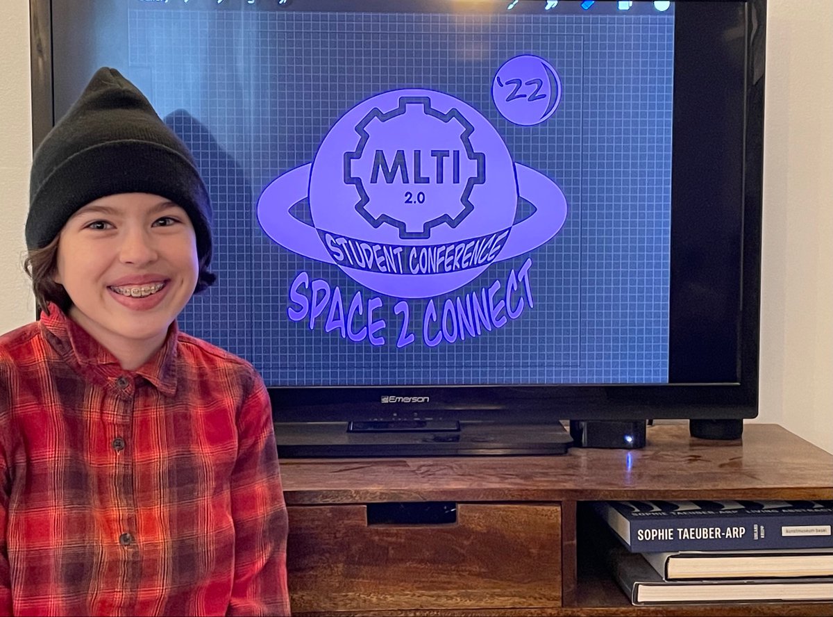 mdoenews's tweet photo. Meet the winner of the MLTI T-shirt Design contest, Penny Graham from Waterville Junior High School! Penny’s design will be featured on nearly 30,000 shirts worn by 7&amp;8th grade students &amp; teachers attending the MLTI virtual student conference on May 26, 2022! Register now! https://t.co/DK0nKvOhCK