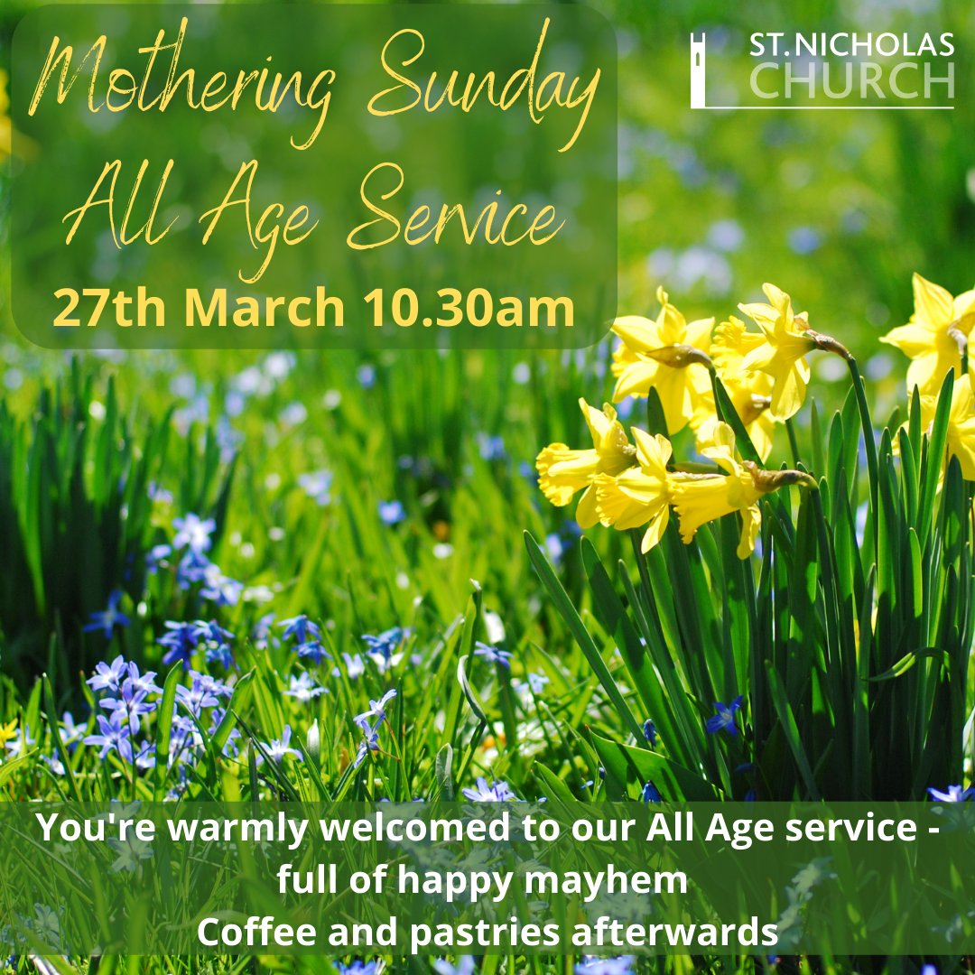 Come and celebrate with us on Sunday. All Welcome.