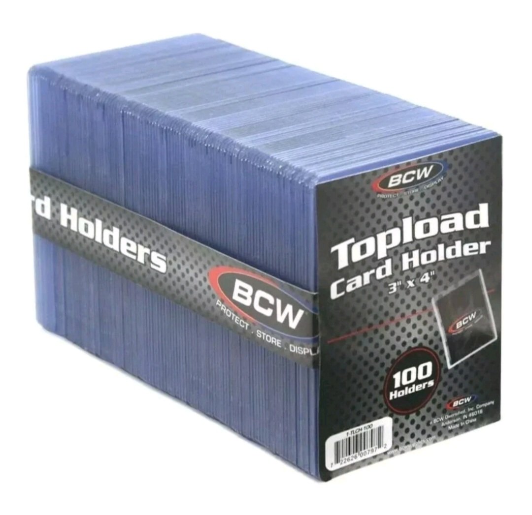 BeardBreaks's tweet photo. 100 count packs of standard BCW toploaders 19.50 shipped priority mail (over a pound) . 25% off anything over 1 pack as combines shipping for us. . Pm us if interested. Cases available as well for 112.00 a case shipped. @BCWSupplies @LunchBoXBreaks @AndrewPusicz @mayfieldinah https://t.co/8QoR9NcVCm