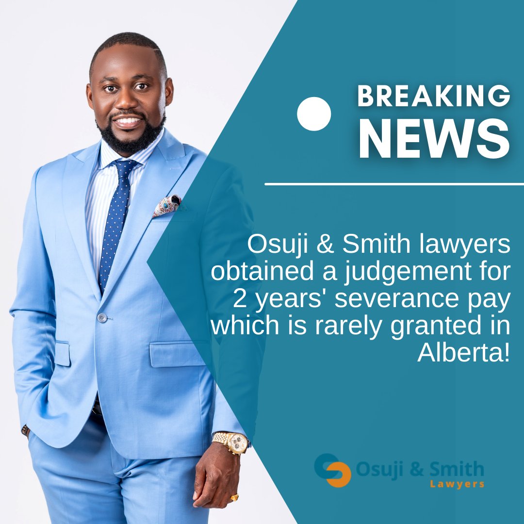 OsujiandSmith's tweet photo. 🥳 This is truly a 𝐥𝐚𝐧𝐝𝐦𝐚𝐫𝐤 victory not only for our law firm and our client, but for employment law in Alberta!

FULL CASE can be found here: https://t.co/dS1NOZBM8u

#employmentlaw #yyclawyers #yyclaw #albertalaw #yyclocal #calgaryliving #employeerights https://t.co/bgLPaPm9Ma