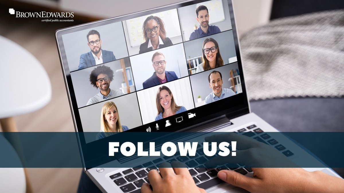 MitchellWiggins's tweet photo. In November 2021, we joined @BrownEdwards. Please follow Brown Edwards on Twitter to receive notifications for upcoming webinars and CPE opportunities. https://t.co/6dWOJBtTR1 https://t.co/8fYt6hIJt1
