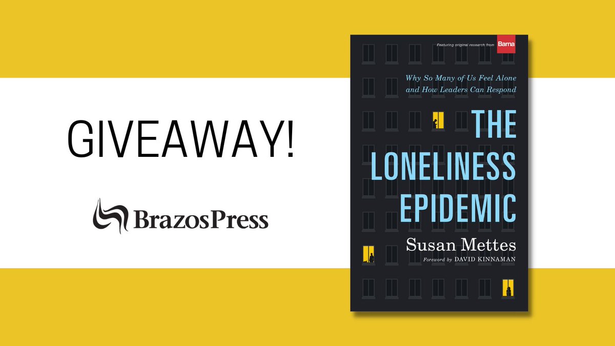 BrazosPress's tweet photo. 💫#GiveawayAlert! We're giving away 3 copies of #TheLonelinessEpidemic by @susanmettes!

TO ENTER:
1. Like &amp; Retweet
2. Follow @BrazosPress

Winners announced 4/4/22!
T&amp;C apply: https://t.co/fPmhqdno63 
#FreeBookFriday https://t.co/tO05J6tKEM