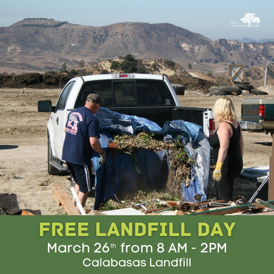 City of Thousand Oaks on Twitter "Do you have extra trash, yard waste