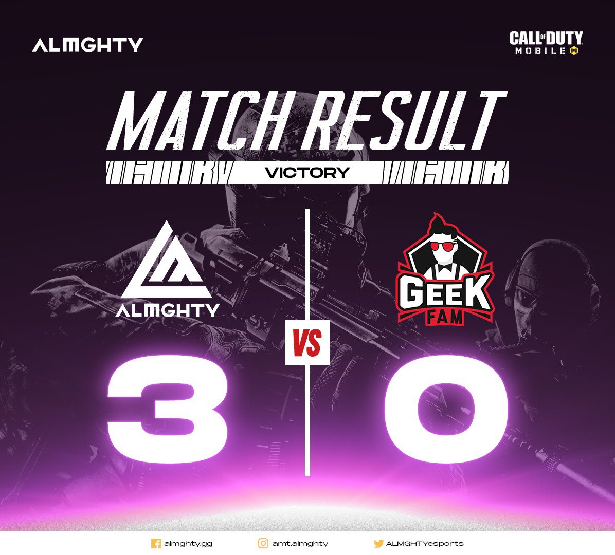 Serving up the next customer with a donut! Flawless performance from none other than our ace CODM team! GG GEEKFAM 🤝

Can our team adapt fast enough to fully capitalize on our newest player in the squad <a href="/jeffpro07/">JeffPRO</a> ?
