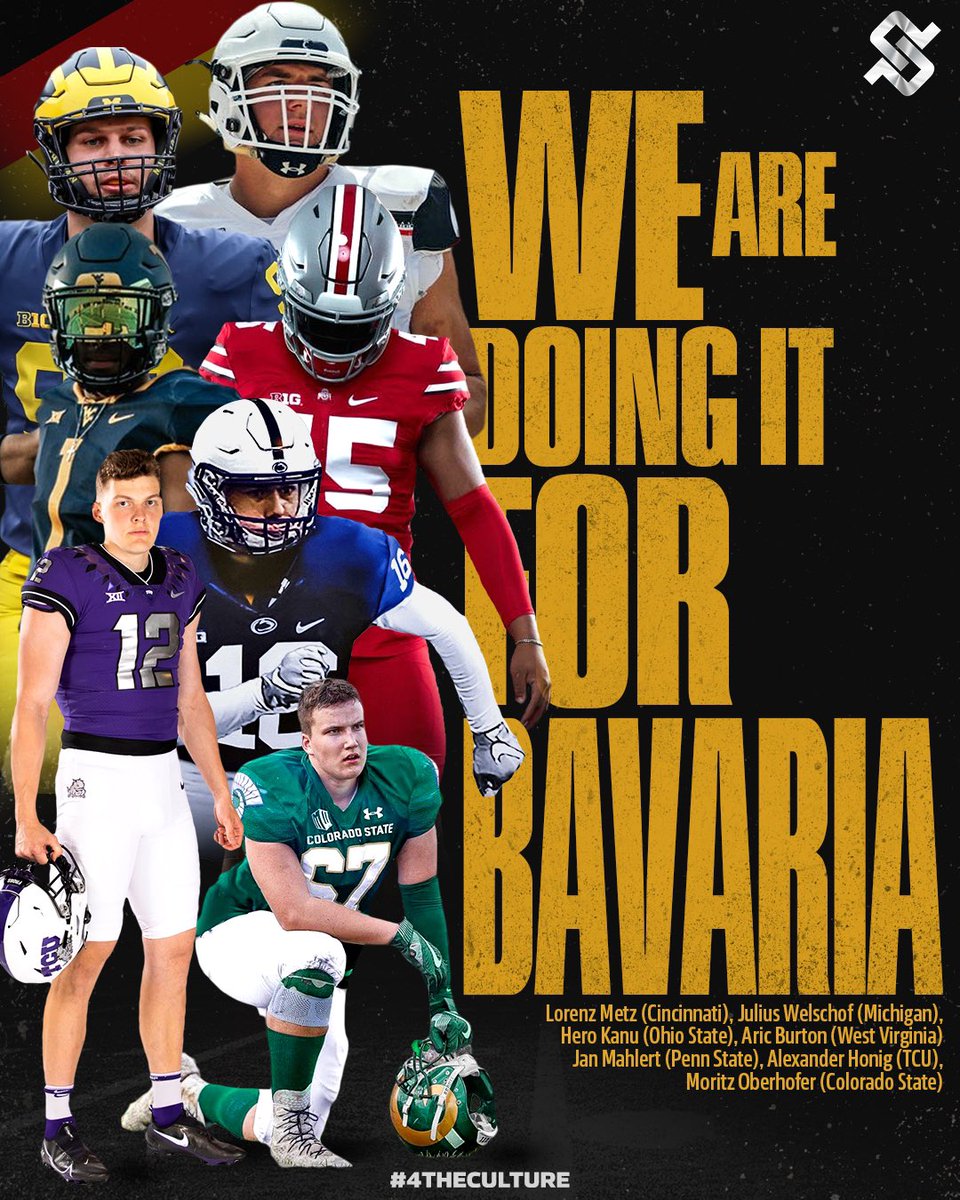 Bavaria Germany 🇩🇪 is well represented in College Football