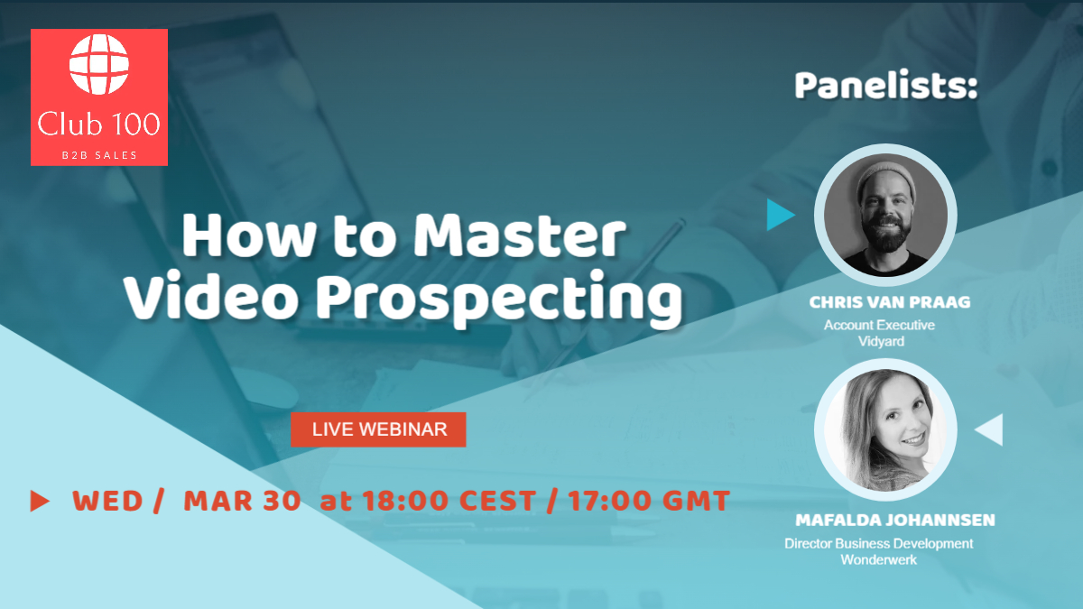 BujnaCsaba's tweet photo. Using video in the sales / outreach process can really help you stand out. Can't wait to moderate this panel with two experts in this field. Sign up here>https://t.co/ZYJOi6Lrxt https://t.co/vnfFOIaQSa