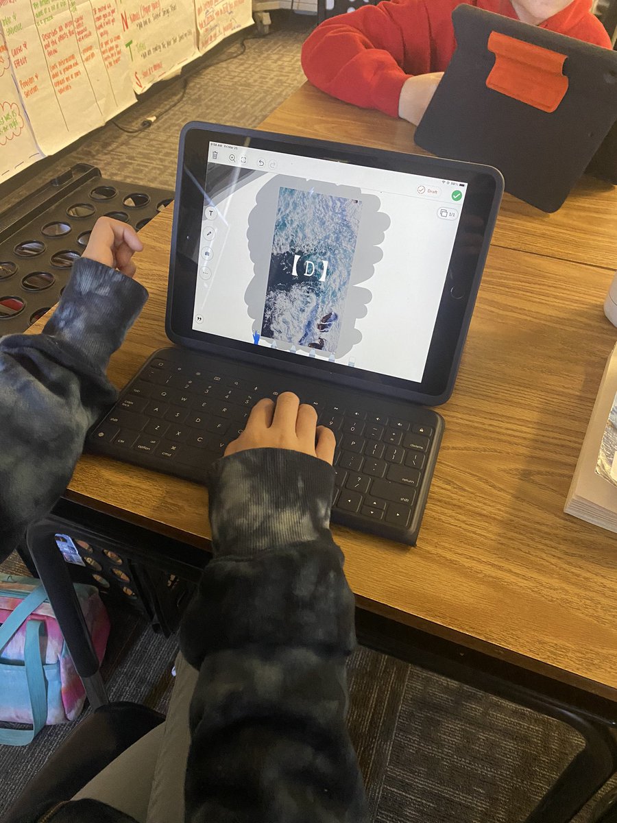 MrsPettit8's tweet photo. Using @AdobeSpark and @Seesaw to create an end of novel project. Students are writing and illustrating a picture book titled “The ABC’s of I Survived the Sinking of the Titanic, 1912.” https://t.co/7SP6Cqh5ey