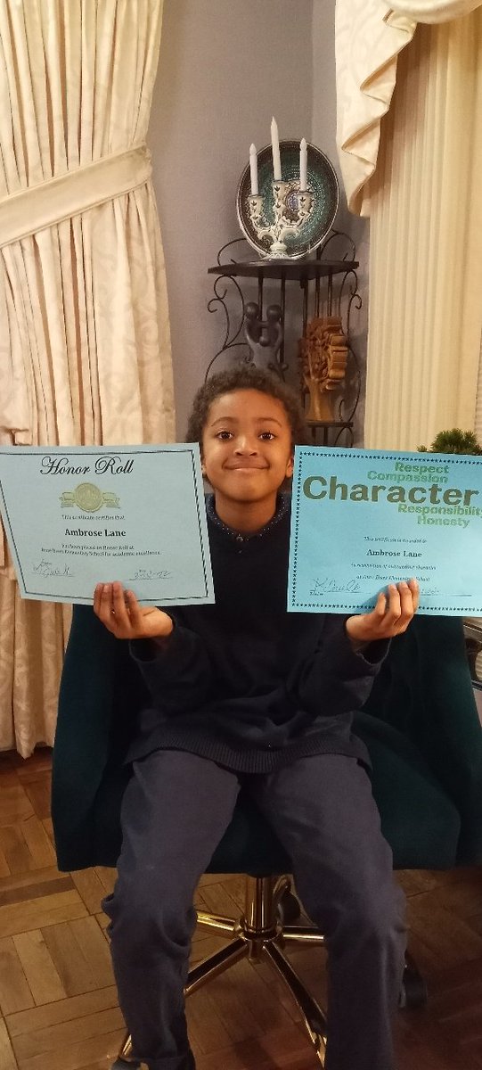 My son, A. I. L. the III'rd, made the honor roll and received an award for exhibiting great "character." I am a PROUD daddy.  Nothing else in life compares!