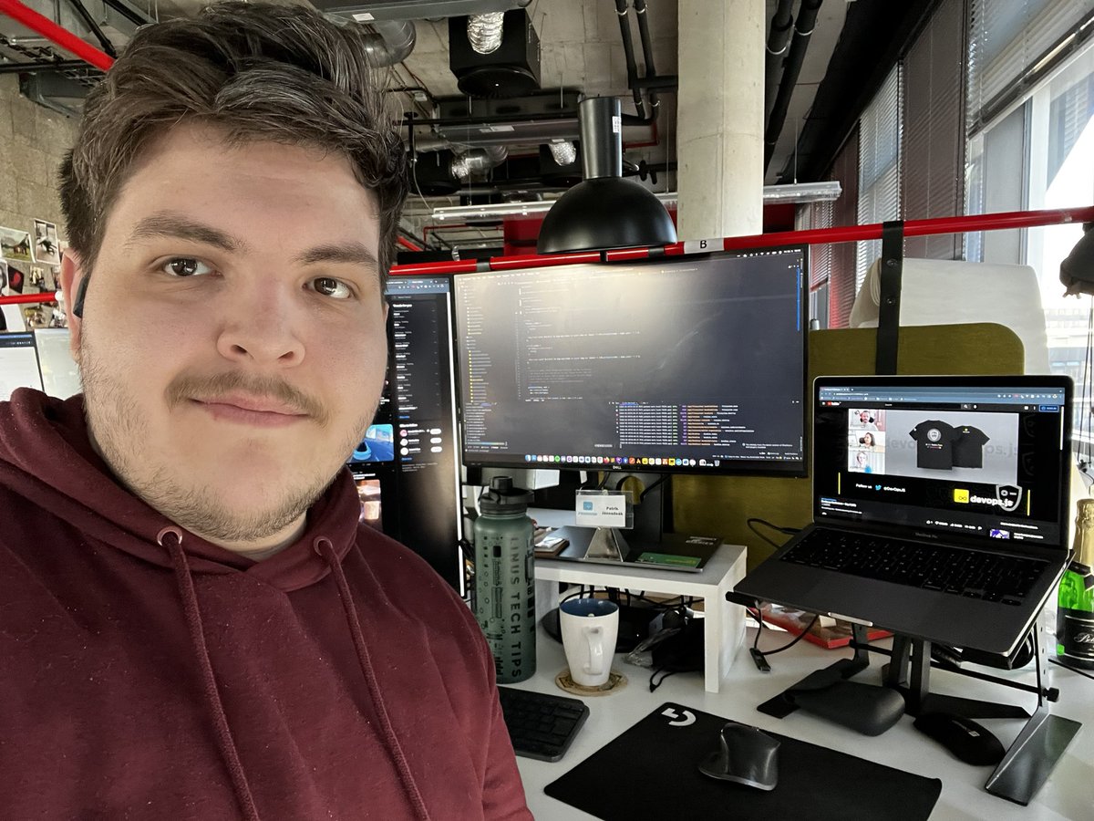 stepsovich's tweet image. Watching #DevOpsJS from work! Hope for another great day