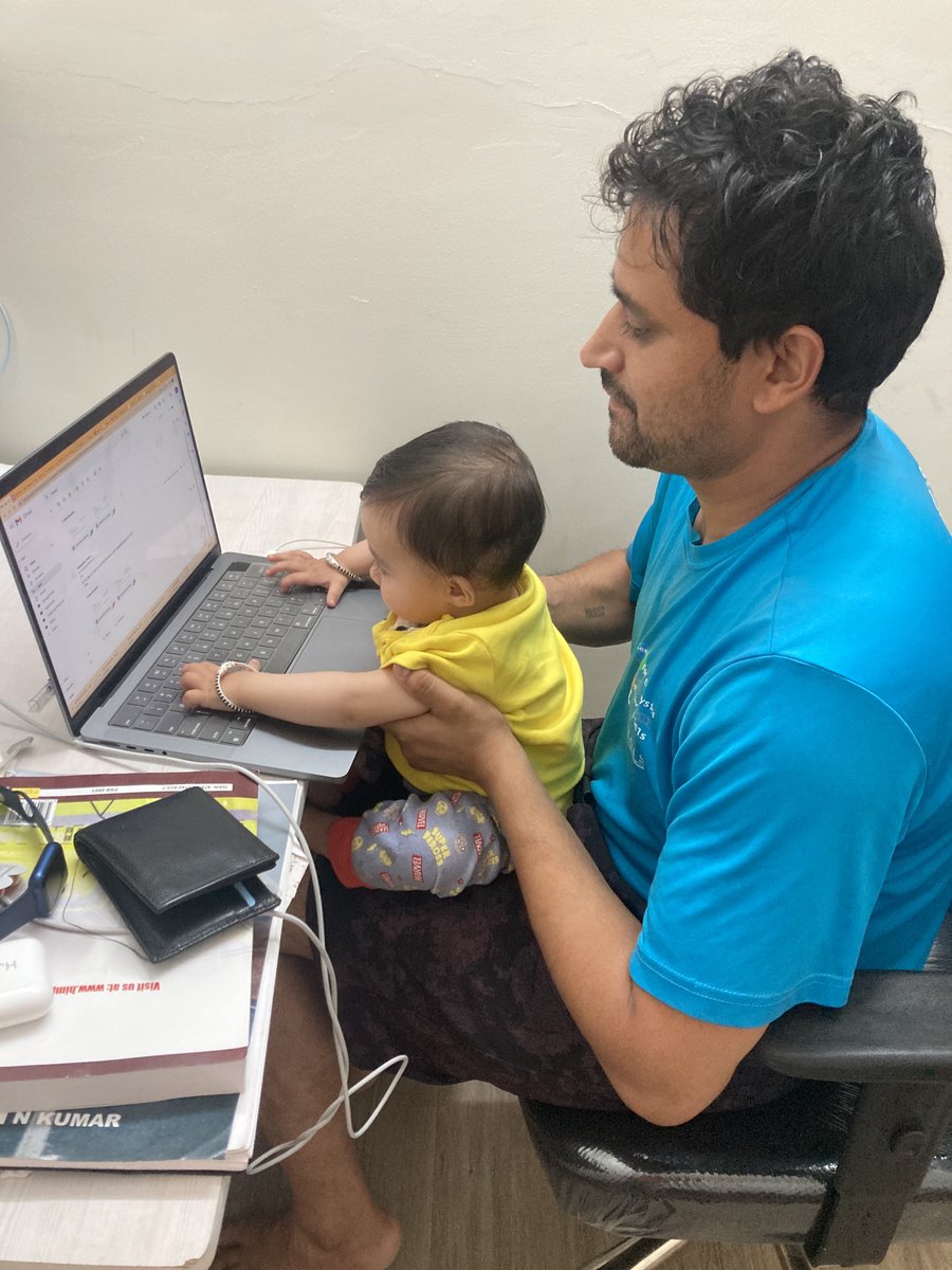 joshiphy's tweet photo. When your 9 months kid wants to help in research proposal writing. #kids #family #academia https://t.co/pmE82bRpeO