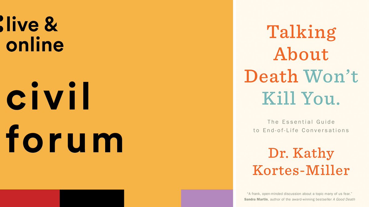 Toronto Public Library on Twitter: "A thoughtful panel conversation with  @DocSGreen, @michaelcoren, Travis Dumsday &amp; host @jgdownie, who explore  the legal and ethical implications of medical assistance in dying (MAiD)  legislation in