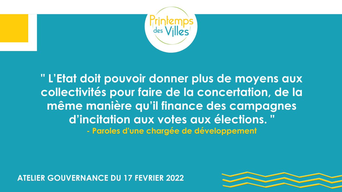 Sans soutien financier suffisant, les actions des collectivités sont limitées #printempsdesvilles #territoires