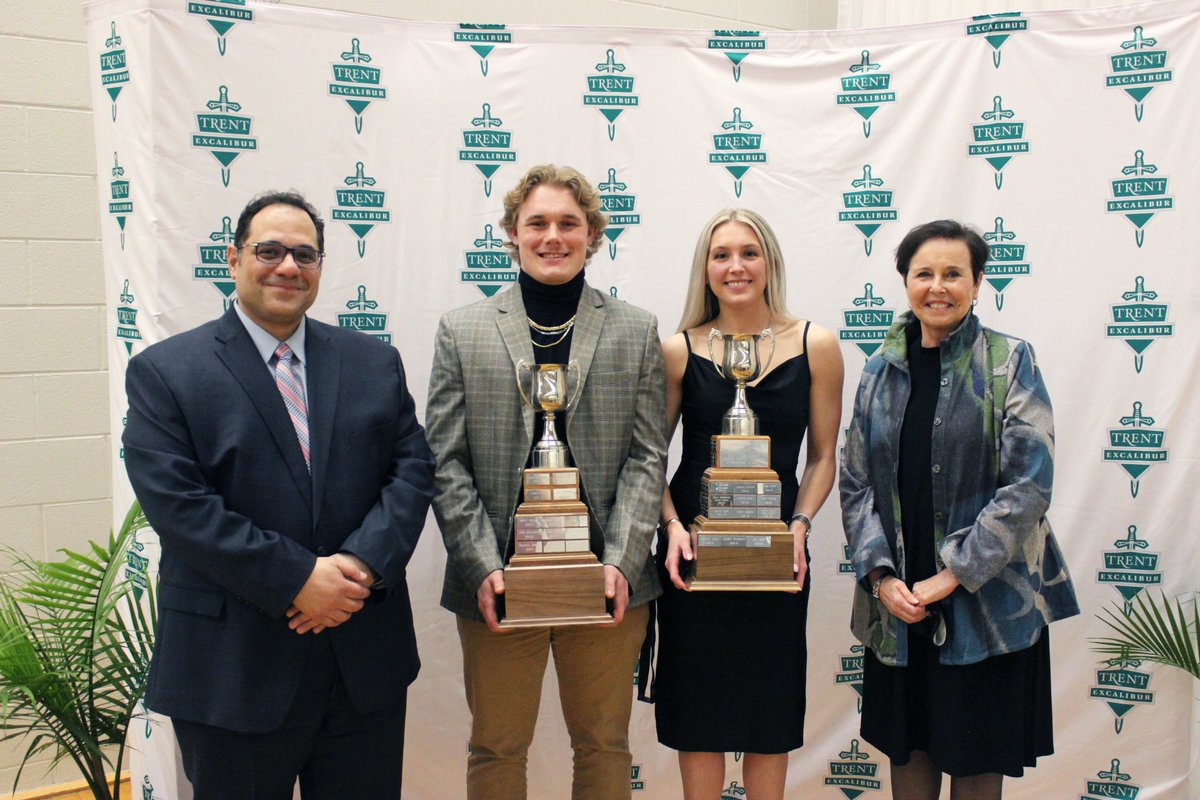 Arthur Cup recipients Clark &amp; Zajac highlight the 53rd Annual Trent Excalibur Athletics Awards Banquet 🏆

READ: trentvarsity.ca/general/2021-2…

#1EX #1Excalibur #TrentExcaliburAwards2022