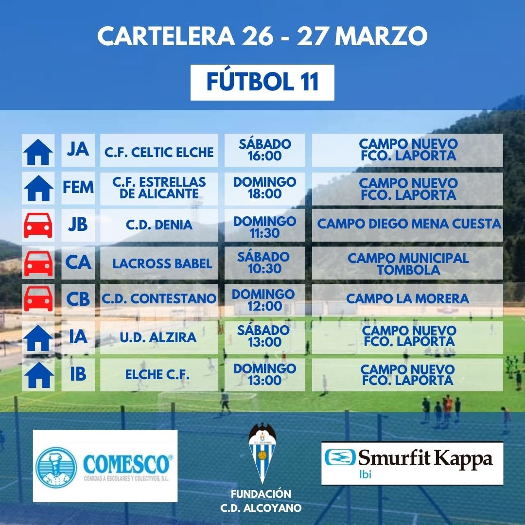 FAlcoyano's tweet photo. Esta es la cartelera de este fin de semana. Esperamos que el tiempo nos acompañe. 🌂 https://t.co/6qgARKJLAi