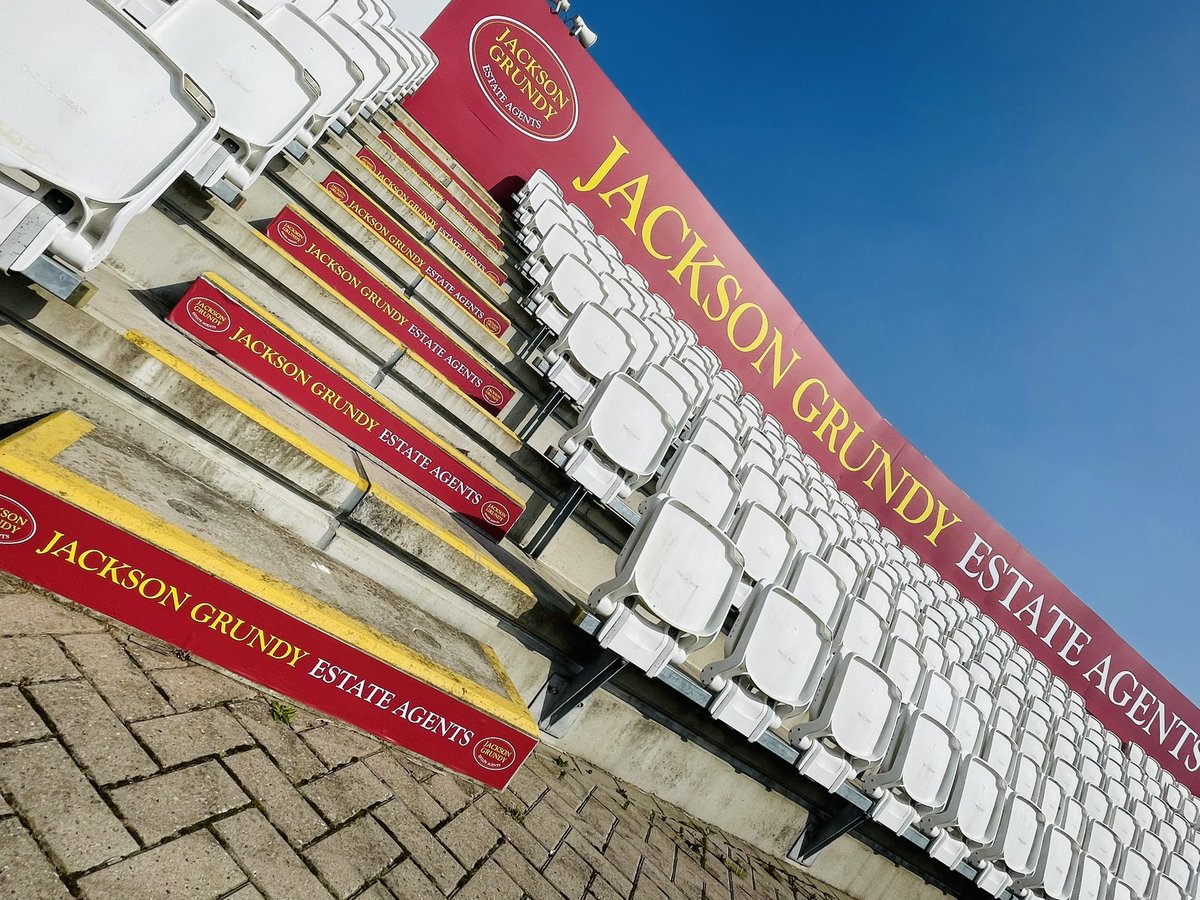 When the sun is shining, there’s no better place to be than the <a href="/NorthantsCCC/">Northamptonshire CCC</a> 
We are still busy working away behind the scenes to get the ground looking tip top for the start of the season! 
The new <a href="/jacksongrundy/">Jackson Grundy</a> stand is looking fresh in the☀️