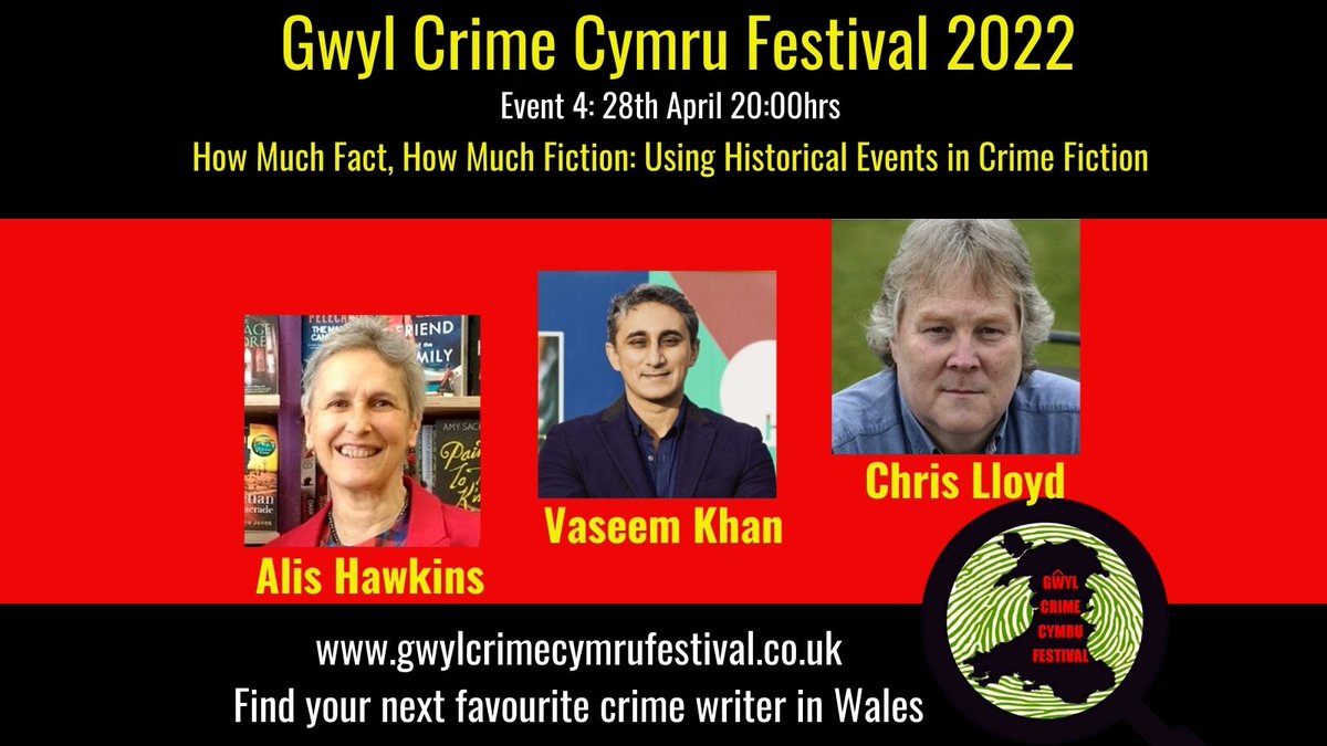 Here's a treat for historical crime fic fans! <a href="/GwylCrimeFest/">GŵylCrimeCymruFestival</a> festival chair <a href="/Alis_Hawkins/">Alis Hawkins</a> interviews CWA historical dagger winner <a href="/VaseemKhanUK/">Vaseem Khan</a> and HWA gold crown winner <a href="/chrislloydbcn/">Chris Lloyd</a> about weaving fact and fiction into prizewinning crime books! 
gwylcrimecymrufestival.co.uk/pif/