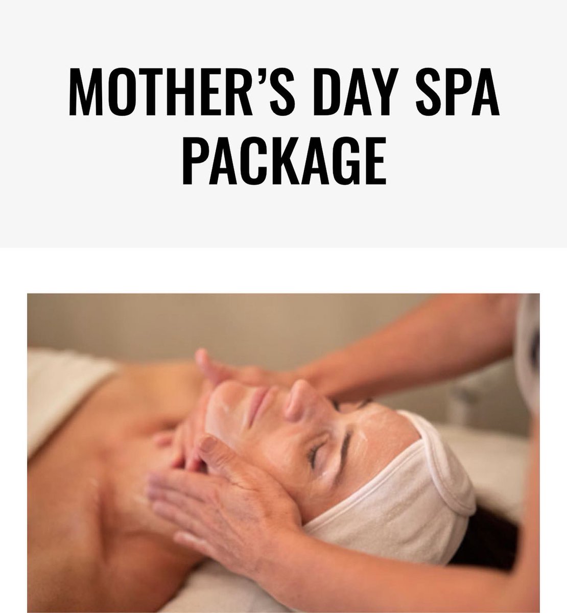 ElmhirstsResort's tweet image. The best way to Pamper Mom on Mother’s Day is here! 🌷
Treat her to a day at the Spa@Elmhirst’s elmhirst.ca/packages/mothe… #ElmhirstPamper #MothersDay #GoResorting #thekawarthas #rediscoveron