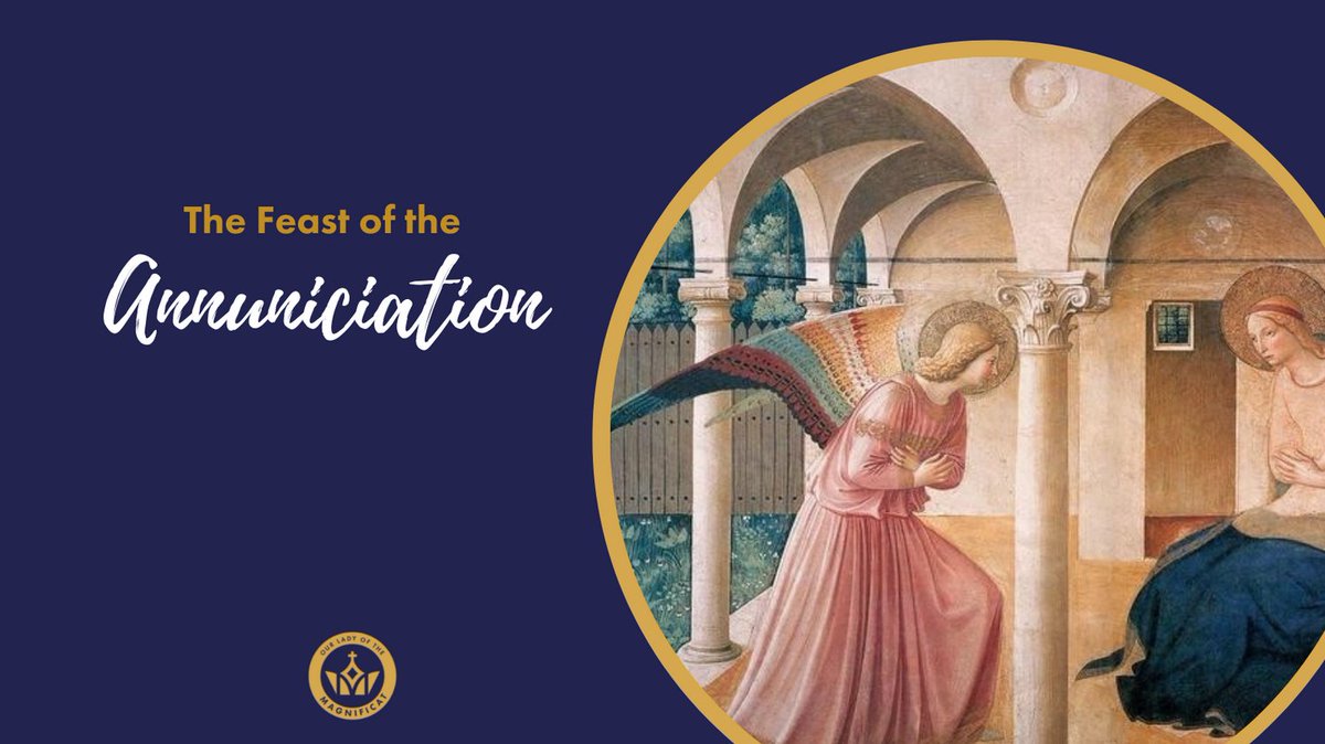 Today we celebrate the Feast of the Annuniciation.  This is the day that the Angel Gabriel made the announcement to the Virgin Mary that she was going to be the mother of Jesus.   #Pray #CatholicEducation <a href="/BhamDES/">Birmingham Diocesan Education Service</a>