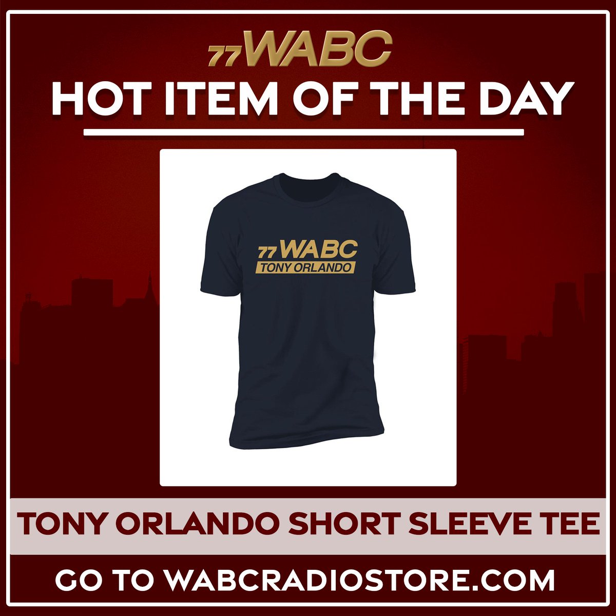 🚨 HOT ITEM OF THE DAY ALERT🚨

Get your very own <a href="/TonyOrlando/">Tony Orlando</a> tee today! Available in a variety of colors.

Use code 77SALE for 10% off your purchase.

Head to wabcradiostore.com and get yours now!